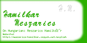 hamilkar meszarics business card